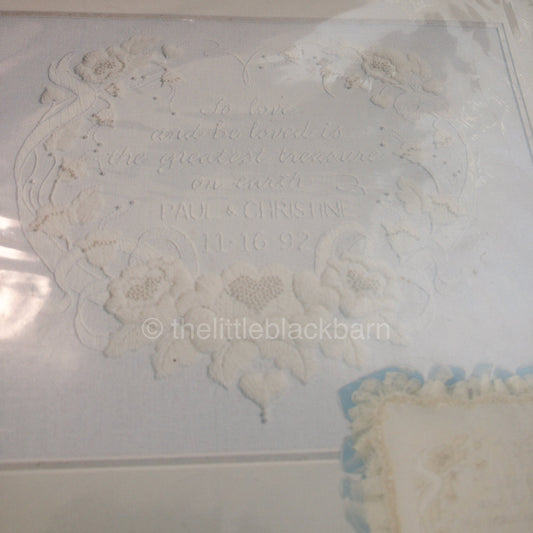 Bucilla, To Love and Be Loved, Vintage 1992, Crewel Kit