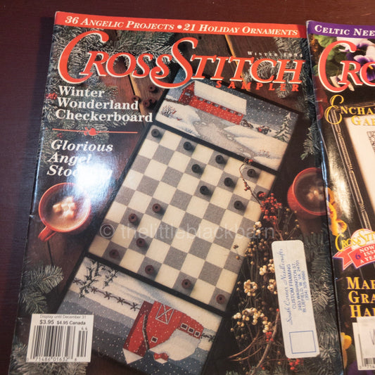 Cross Stitch Sampler, Chart Magazines, Vintage 1994-95, Lot of 4*