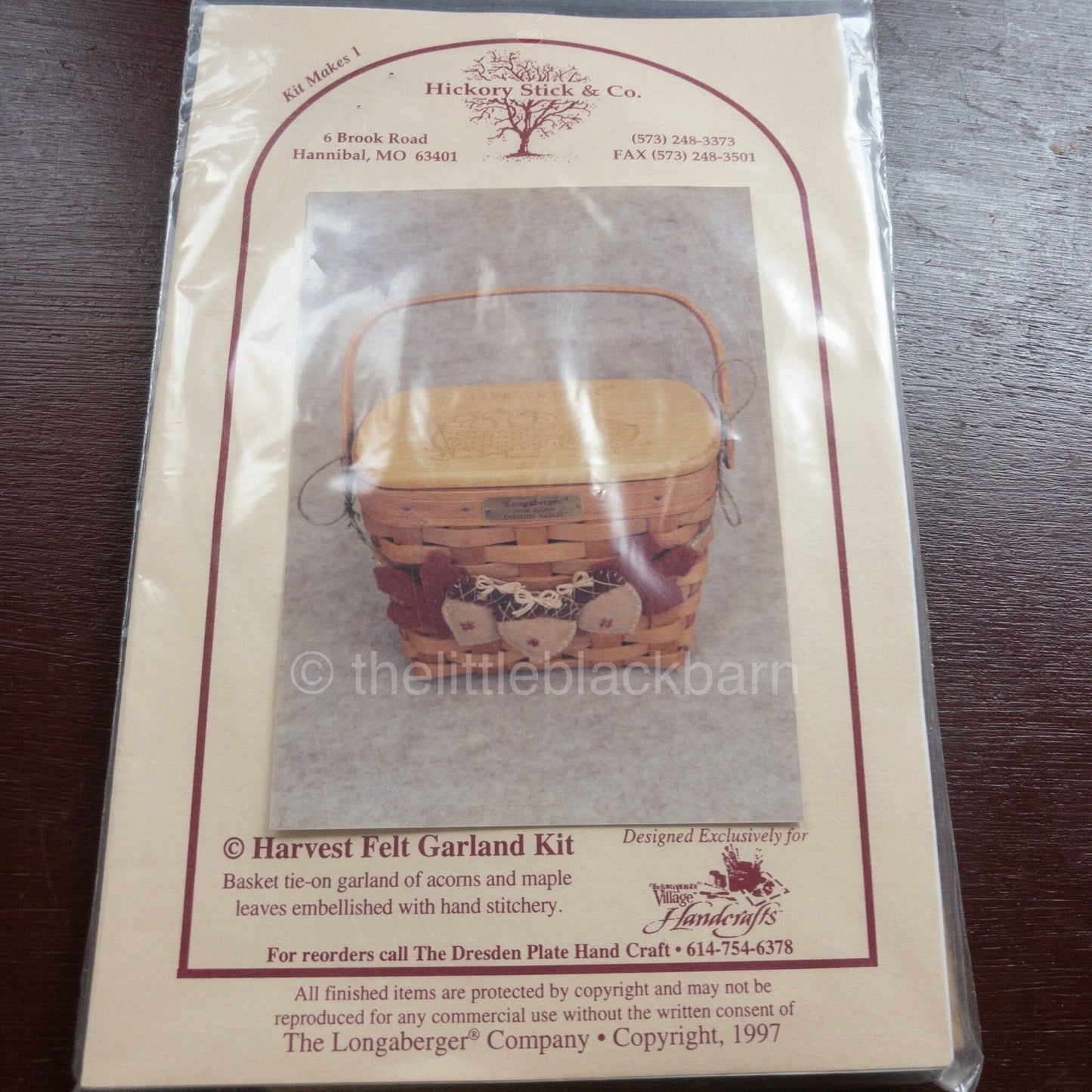 Hickory Stick & Co., Harvest Felt Garland Kit, Vintage 1997, Longaberger*