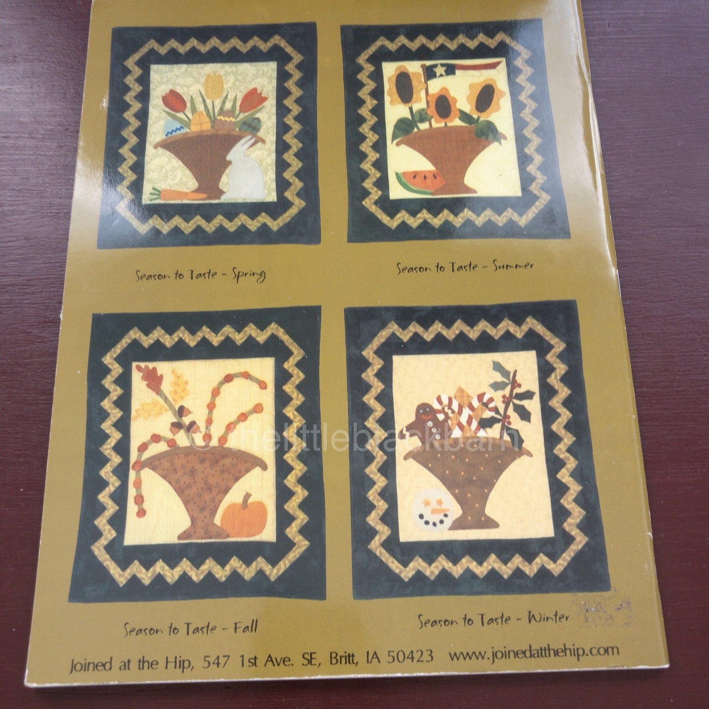 Season To Taste, by Joined At The Hip, 13 Quilt Patterns Book
