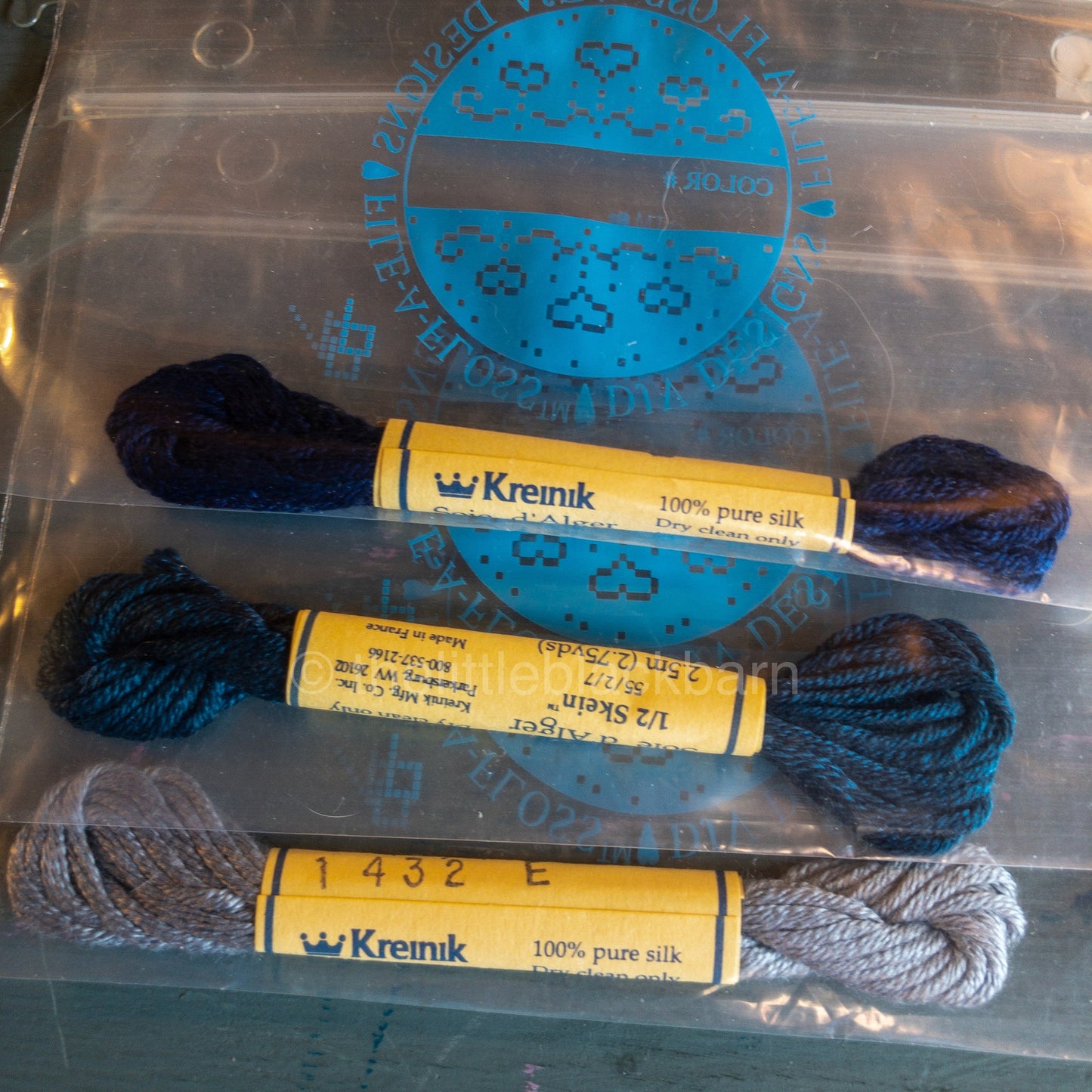 Floss/Thread Lot of 5 Pinks, Kreinik Soie d' Alger, 100% Silk, See Pictures and Description*