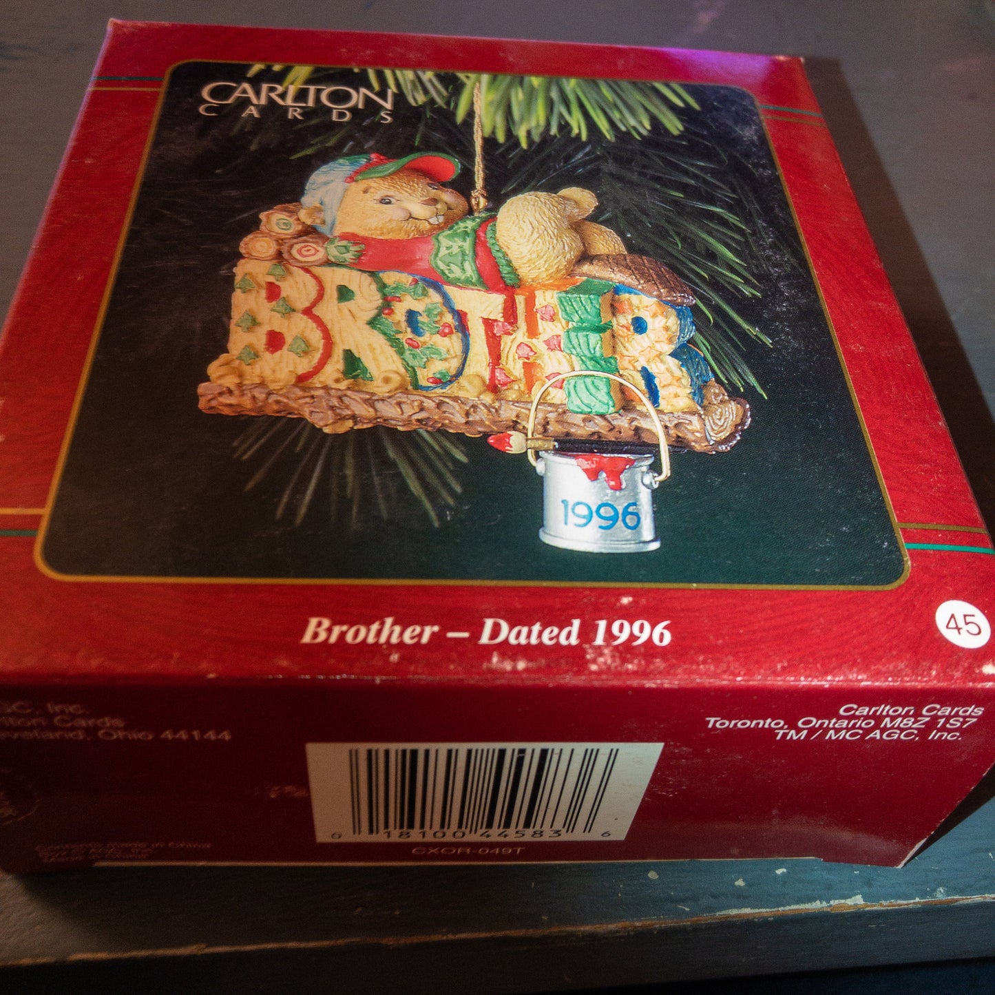 Carlton Cards, Brother, Dated 1996, Heirloom Collection Ornament
