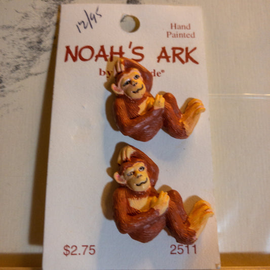 Choice of, Noah's Ark Monkeys, School Days Bus, La Mode Kittens, or I Love Gardening Gloves, Vintage Buttons