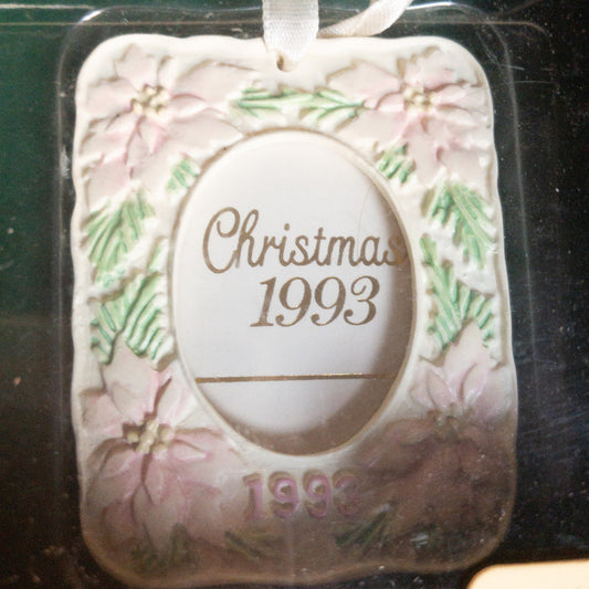 Carlton Cards, Picture Perfect, Heirloom Collection, Dated 1993, Ornament, 2 Sided Photo Frame
