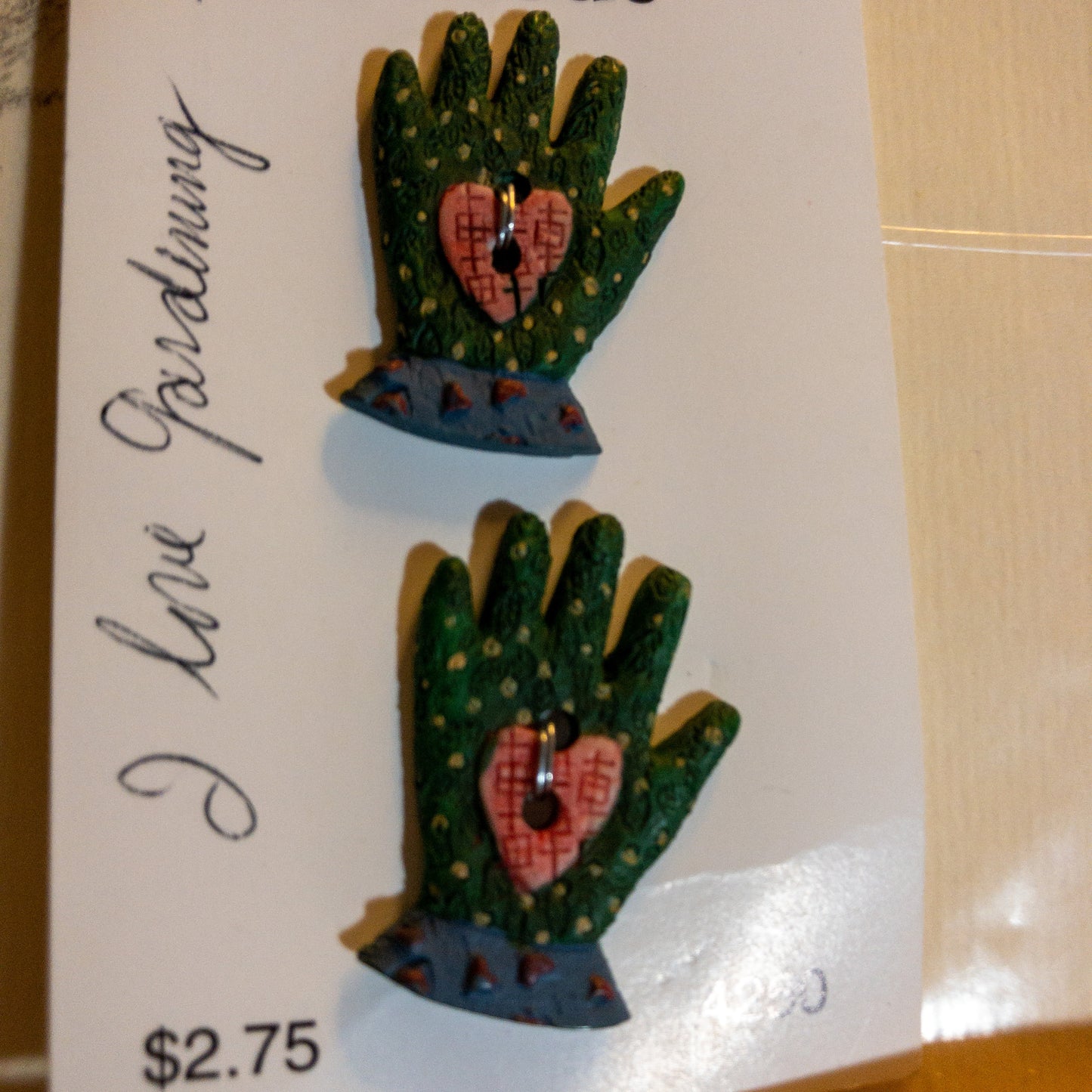 Choice of, Noah's Ark Monkeys, School Days Bus, La Mode Kittens, or I Love Gardening Gloves, Vintage Buttons