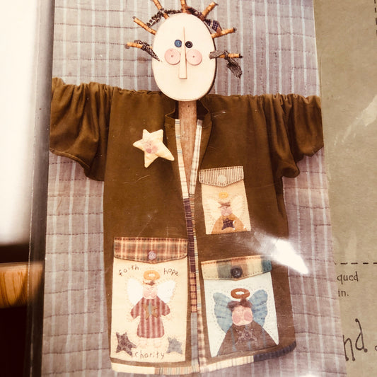 Heart To Hand, Three Angels, #162, Vintage 1999, Applique' Pattern