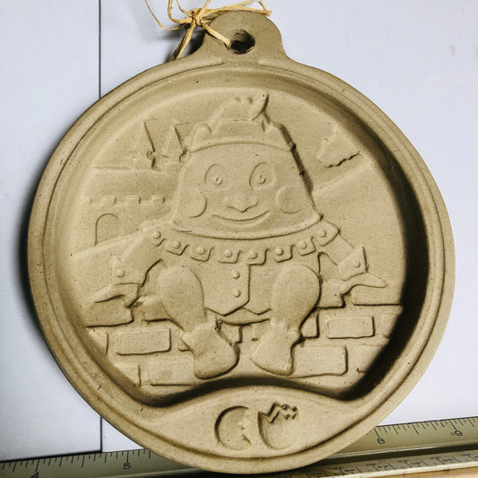 Superstone, Humpty Dumpty, Vintage 1993, Stoneware Cookie Mold