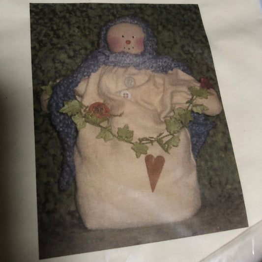 Attic Heirlooms, Winter Snowman Kit, 8 Inch Snowman Kit