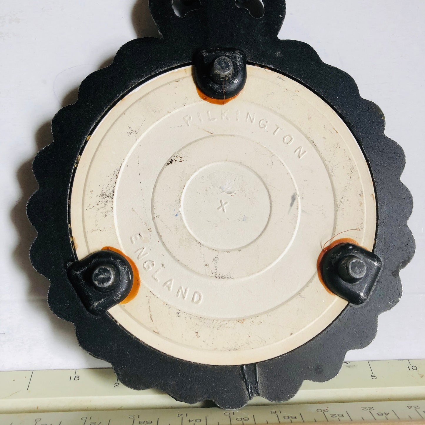 Pennsylvania, Bicentennial Wagon Train, 1976, Pilgrimage Ceramic tile/cast iron trivet