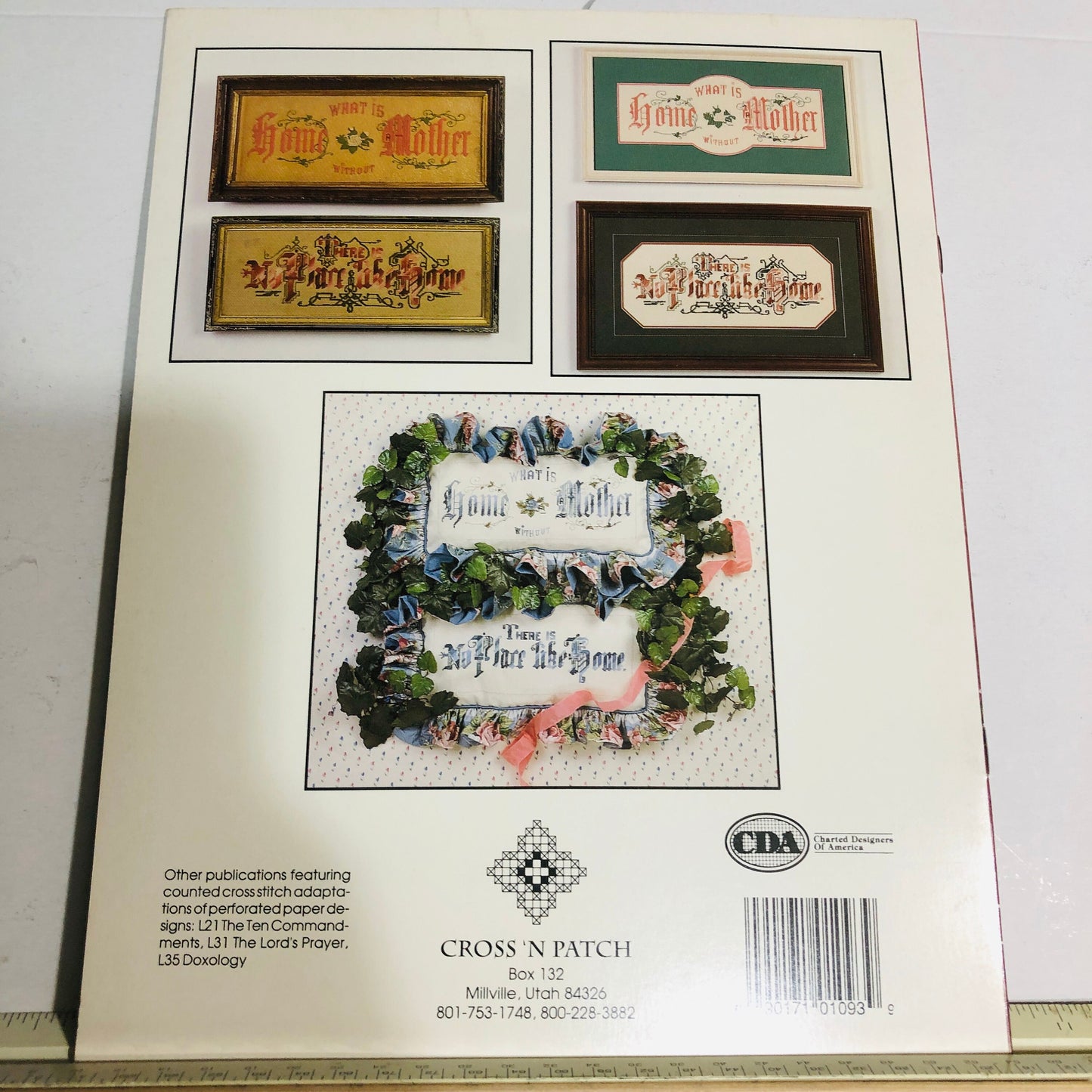 Cross 'N Patch, Sweet Sentiments, Vintage 1993, Counted Cross Stitch Chart