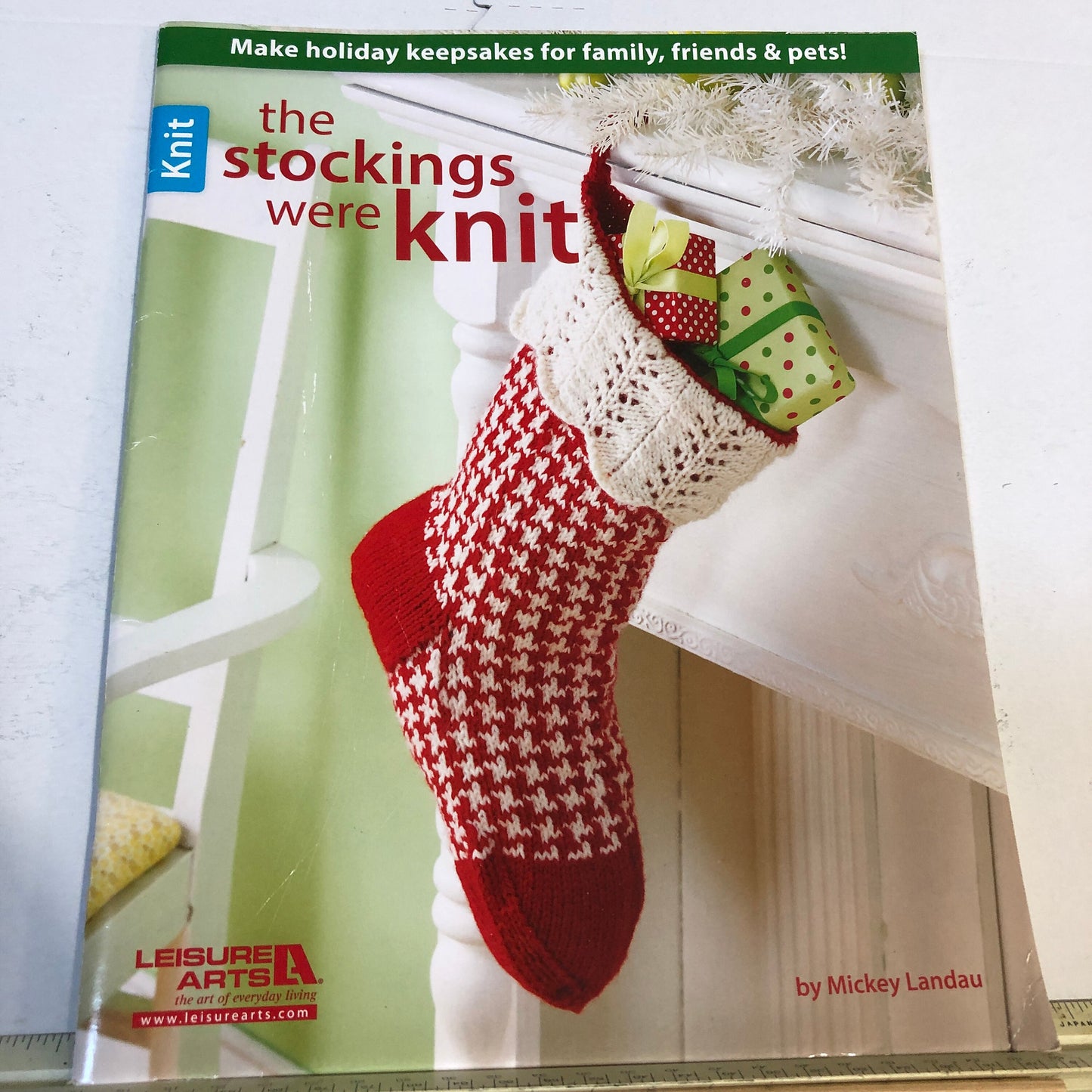 Leisure Arts, the Stockings were Knit, Mickey Landau, 2014, Knitting Booklet