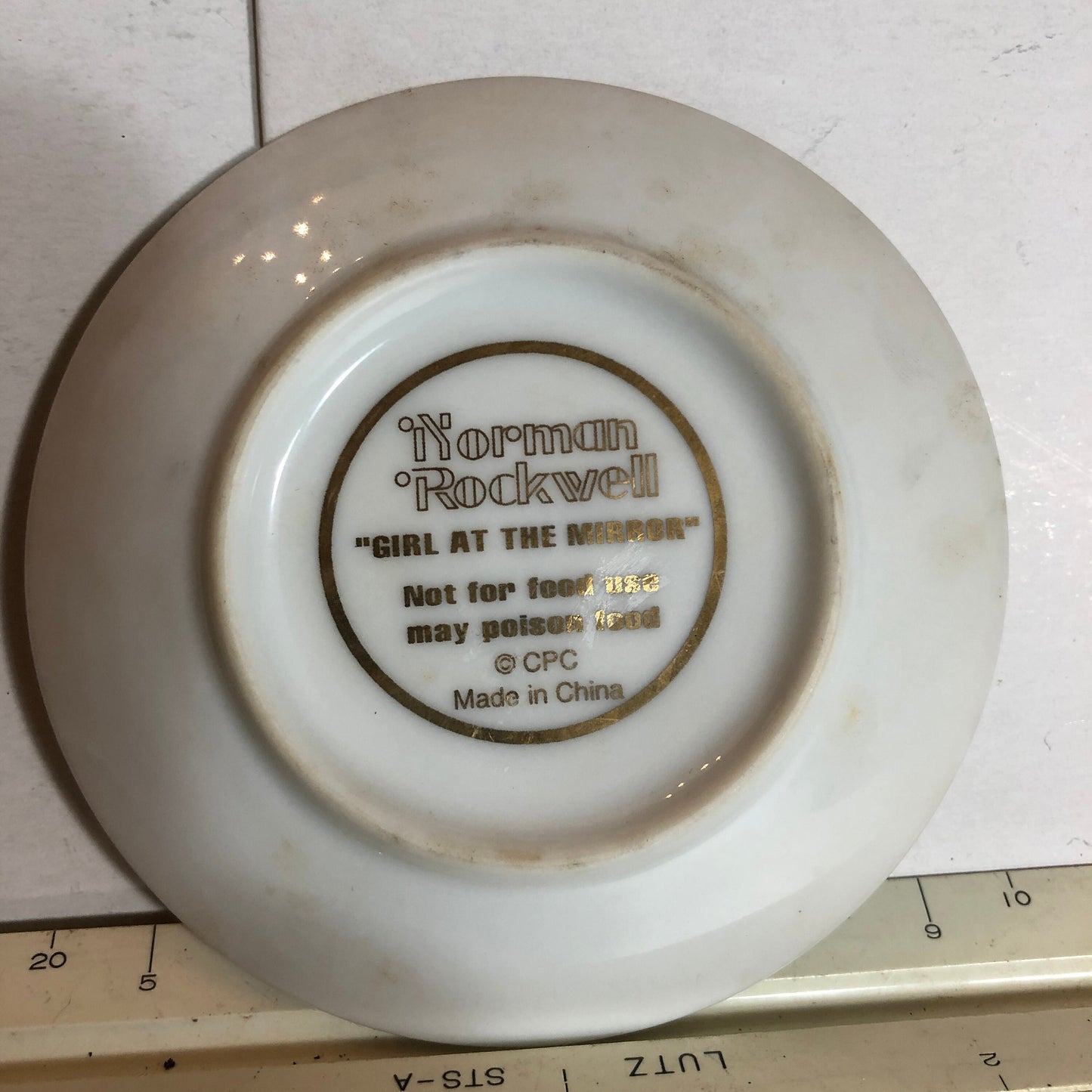 Norman Rockwell, "Girl At The Mirror", The Saturday Evening Post, March 6th 1954, Collectible Mini Plate