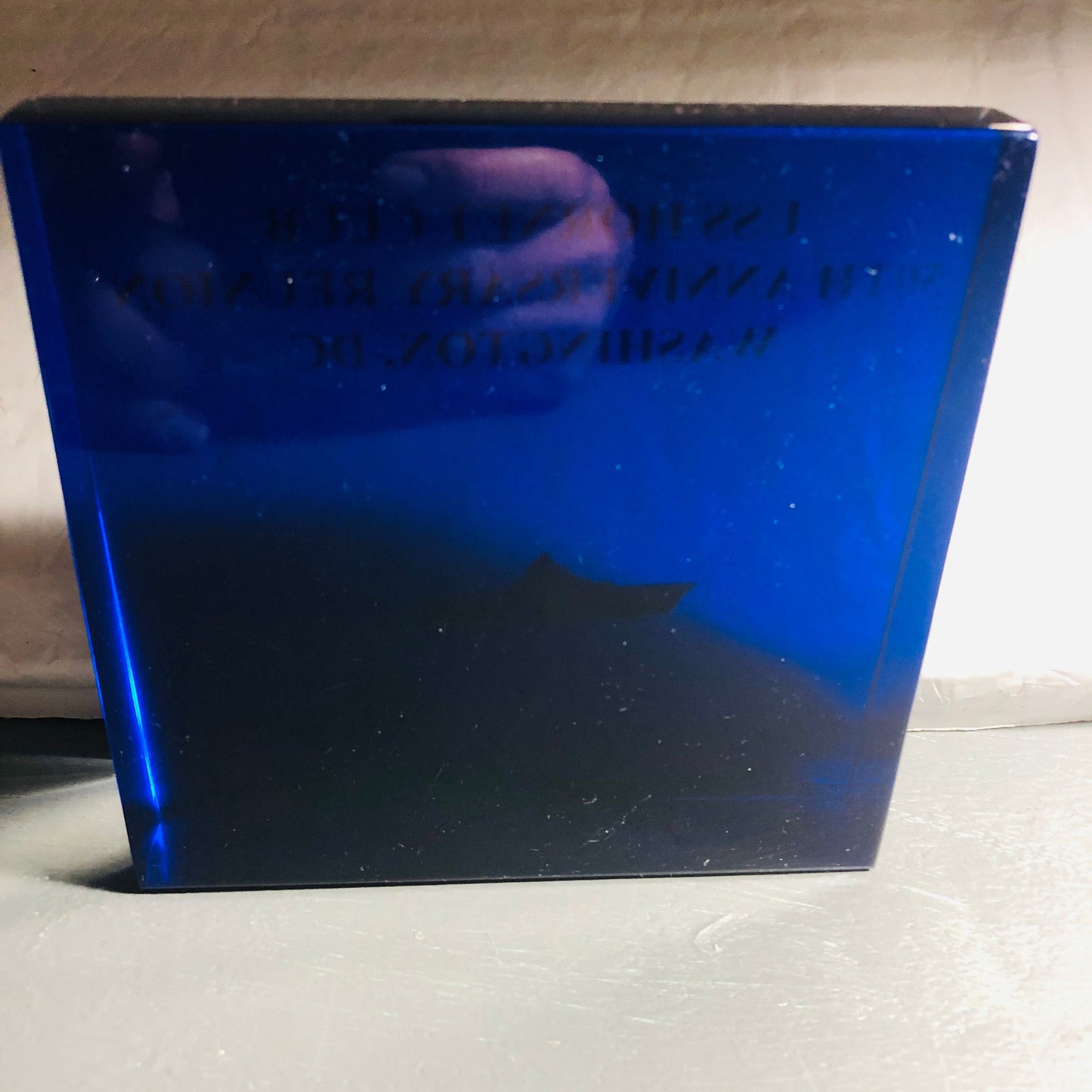 USS Hornet Club, 50th Anniversary Reunion, Washington, DC Dated 1949-1998, Lexan Plaque