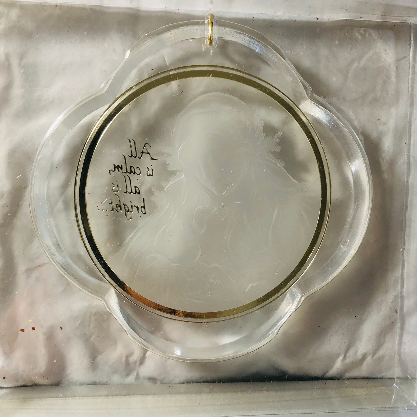 Hallmark, Madonna & Child, Acrylic, Vintage 1984, Ornament, QX3441*