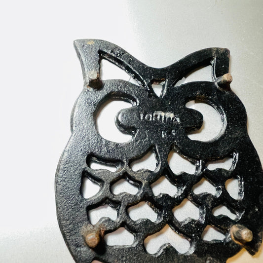 Black Iron Trivet, Vintage Collectible