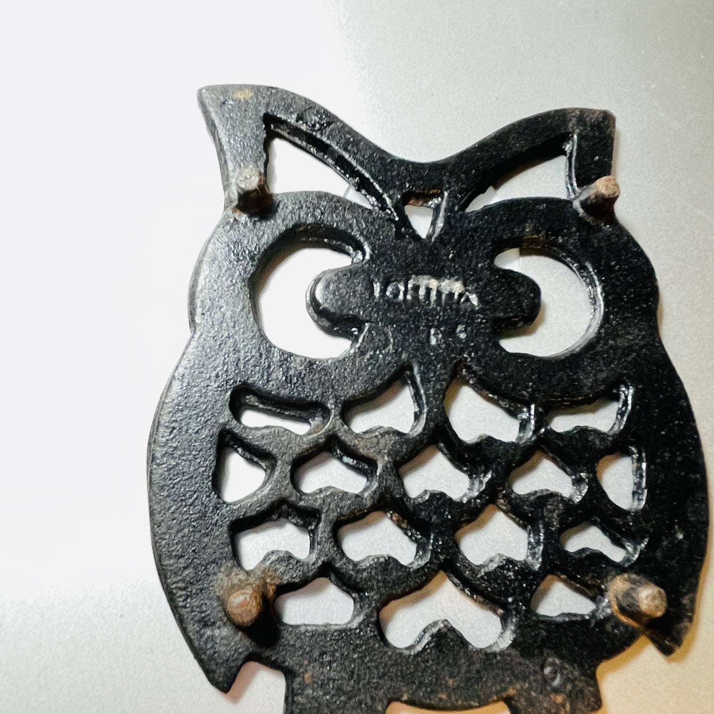 Black Iron Trivet, Vintage Collectible