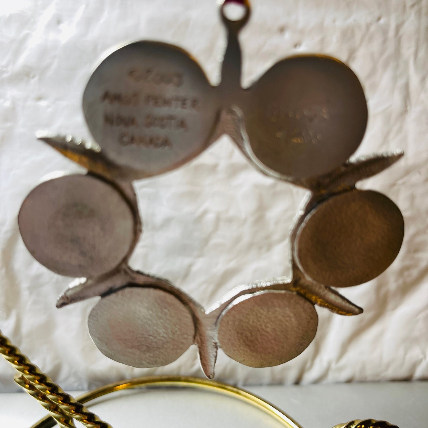 Pewter, Starfish and Sand Dollar Ornament