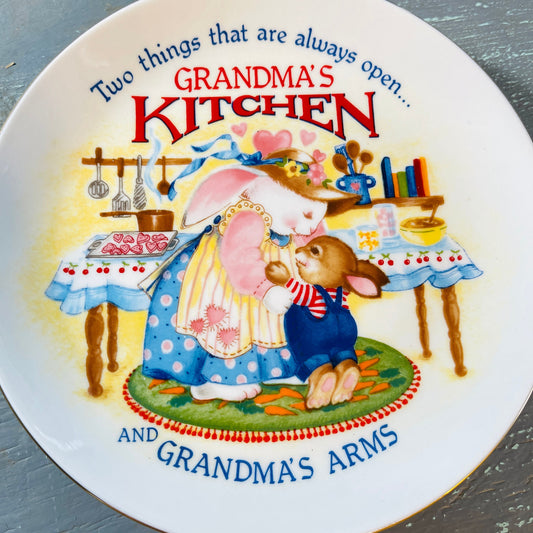 Heirloom Editions By Paula, Two Things Are Always Open..., Gold Rimmed Porcelain, Vintage 1995, Collector Plate*