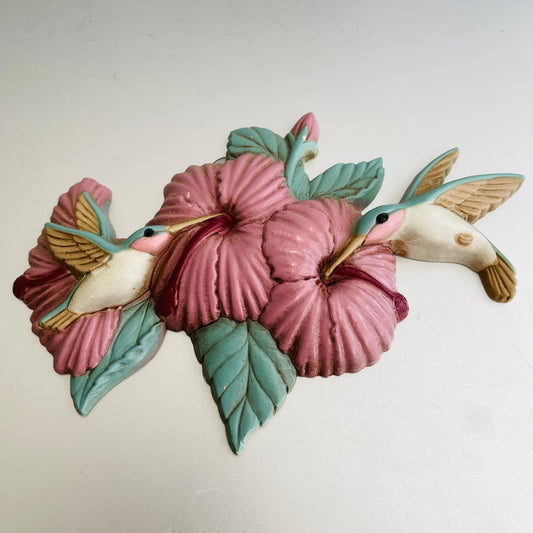 Burwood Products, Hummingbird, Vintage 1998, Plastic Wall Hanging