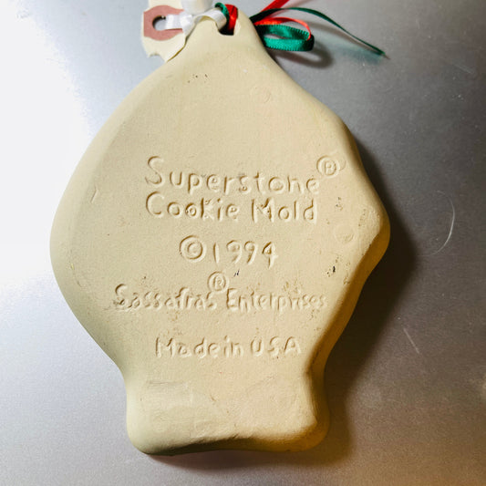 Sassafras Enterprises, Superstone, Vintage 1994, Cookie Mold, Kitchen Decor, Collectible