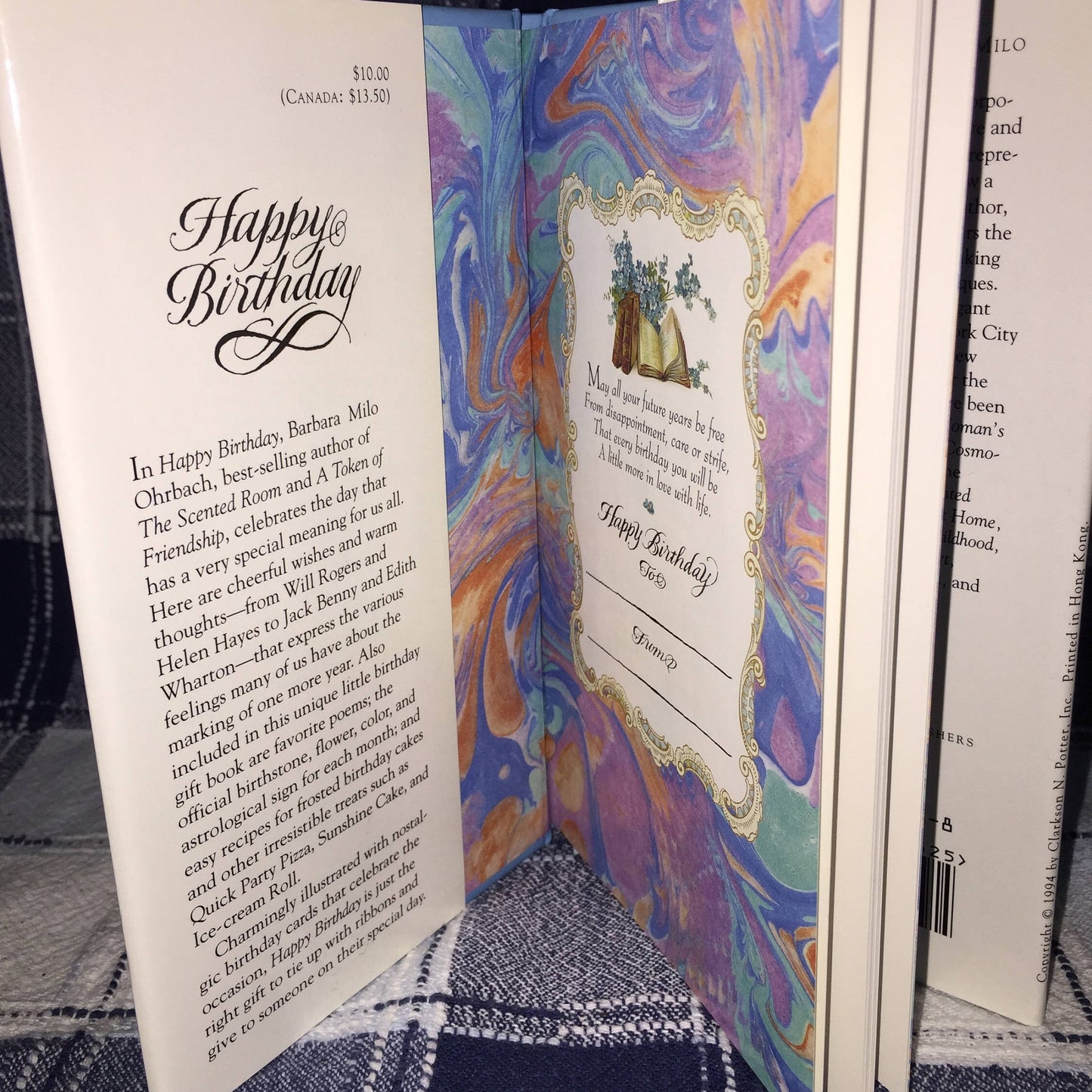 Happy Birthday By Barbara Milo Ohrbach, Vintage 1994, cookbook*