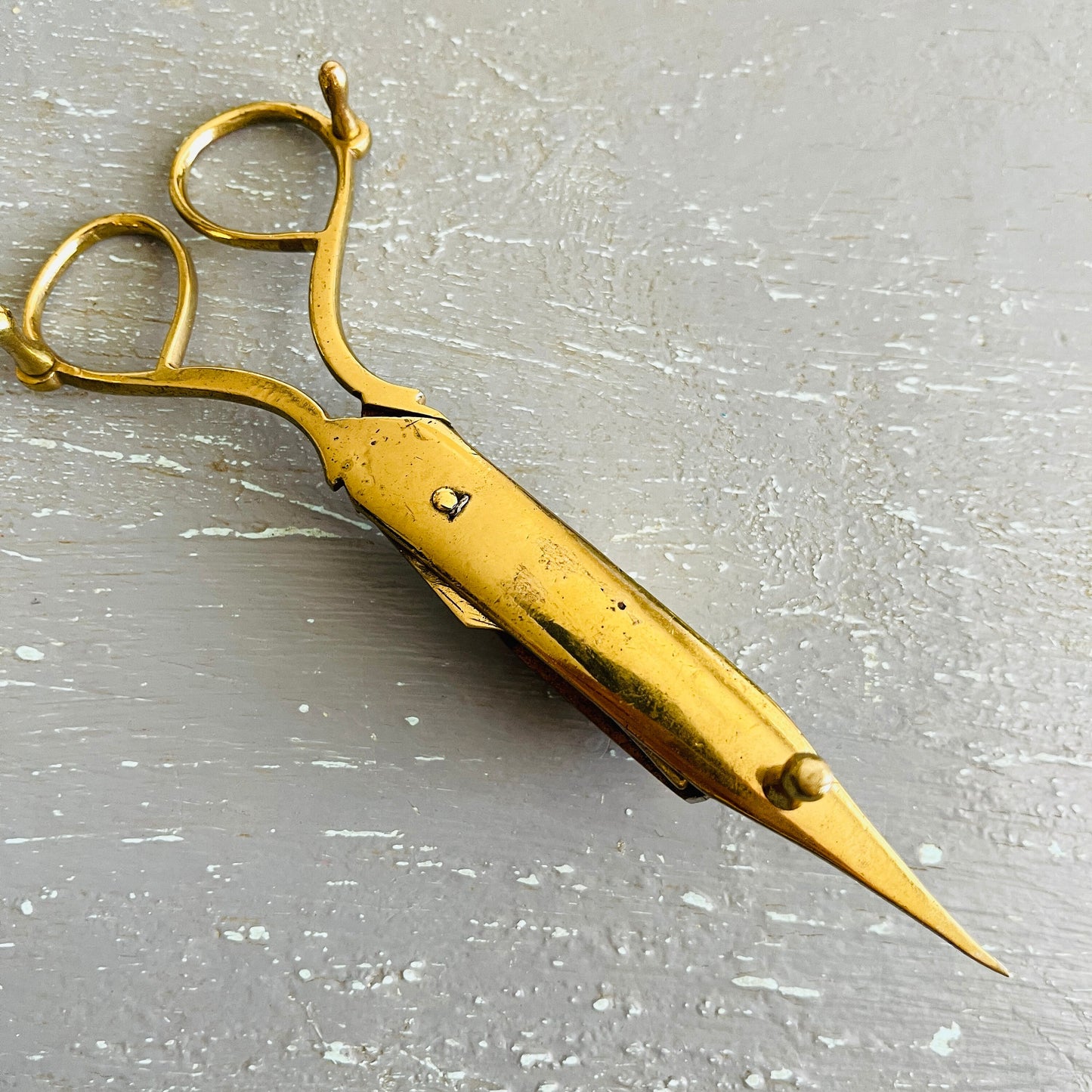 Brass Wick Trimmer Scissors Style Candle Snuffer For Your Vintage Candle Snuffer Collection