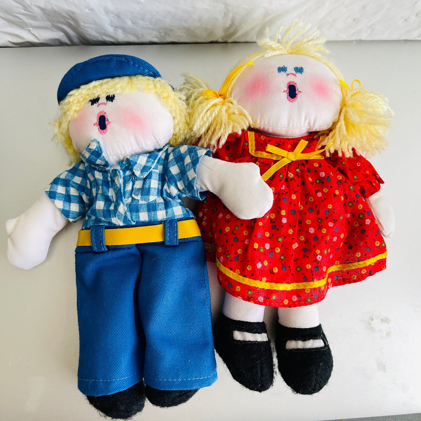 R. Dakin & Co., Girl and Boy Dream Dolls, Vintage 1984, Collectible Stuffed Toys
