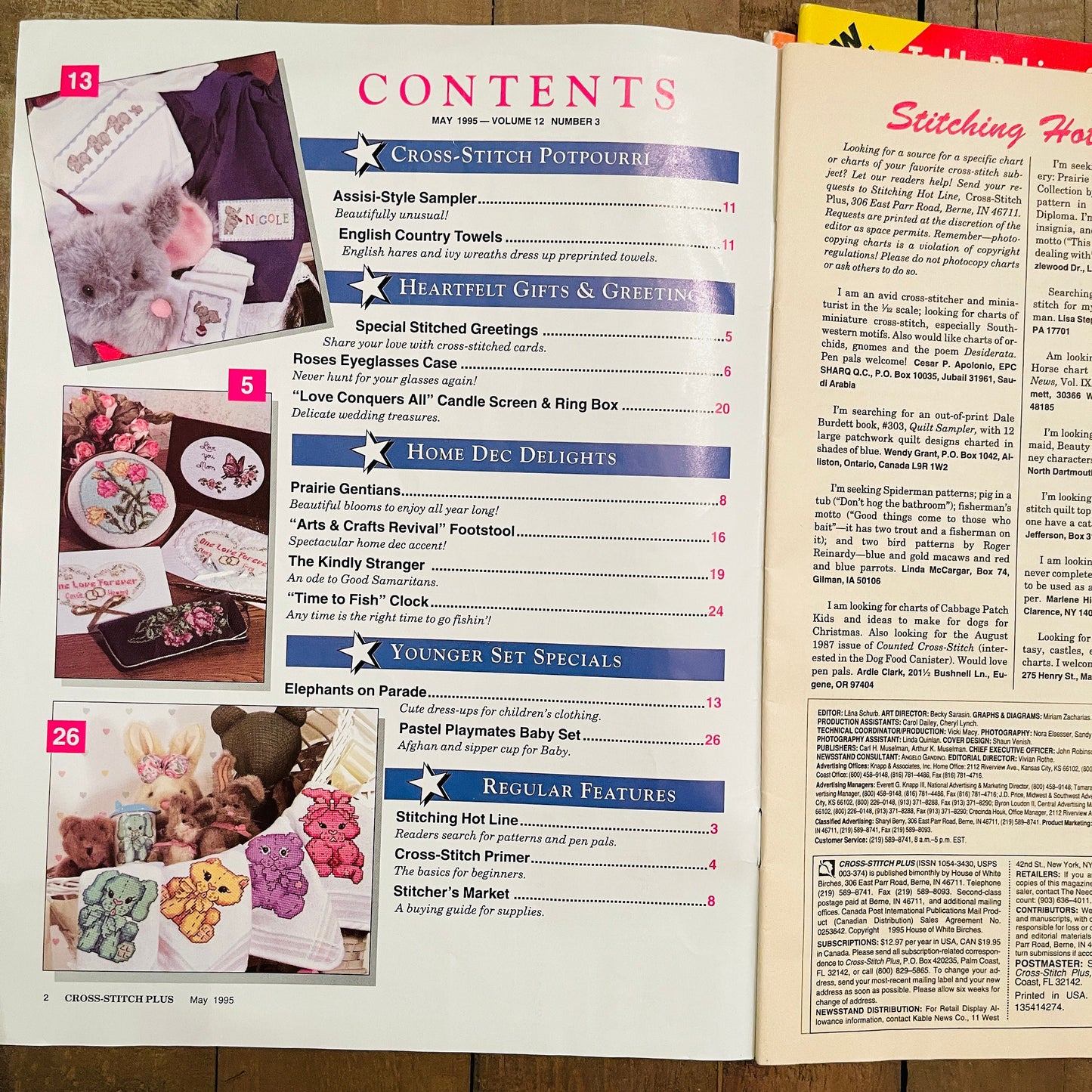 Cross Stitch Plus magazine, Lot of 4 issues, see description*