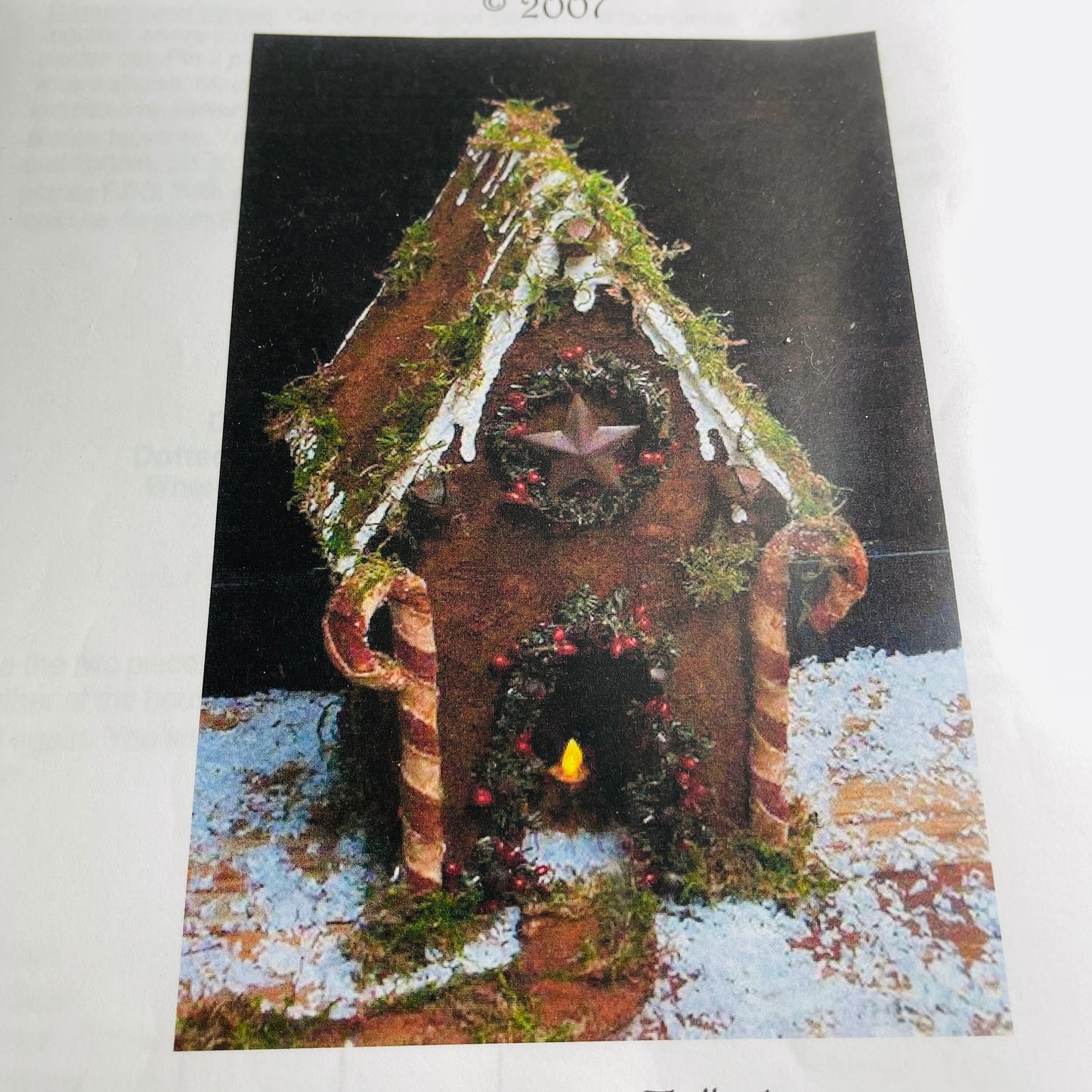 The Old Glory Company, Grungy Gingerbread House, 2007, Extreme Grunge Folk Art, Crafting Design Pattern