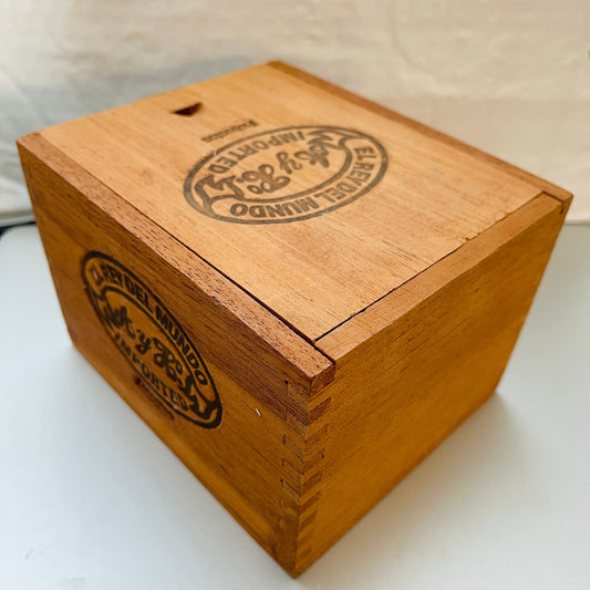 El Rey Del Mundo, Robustos, Wooden Cigar Box, Vintage Tobacciana, Collectible*