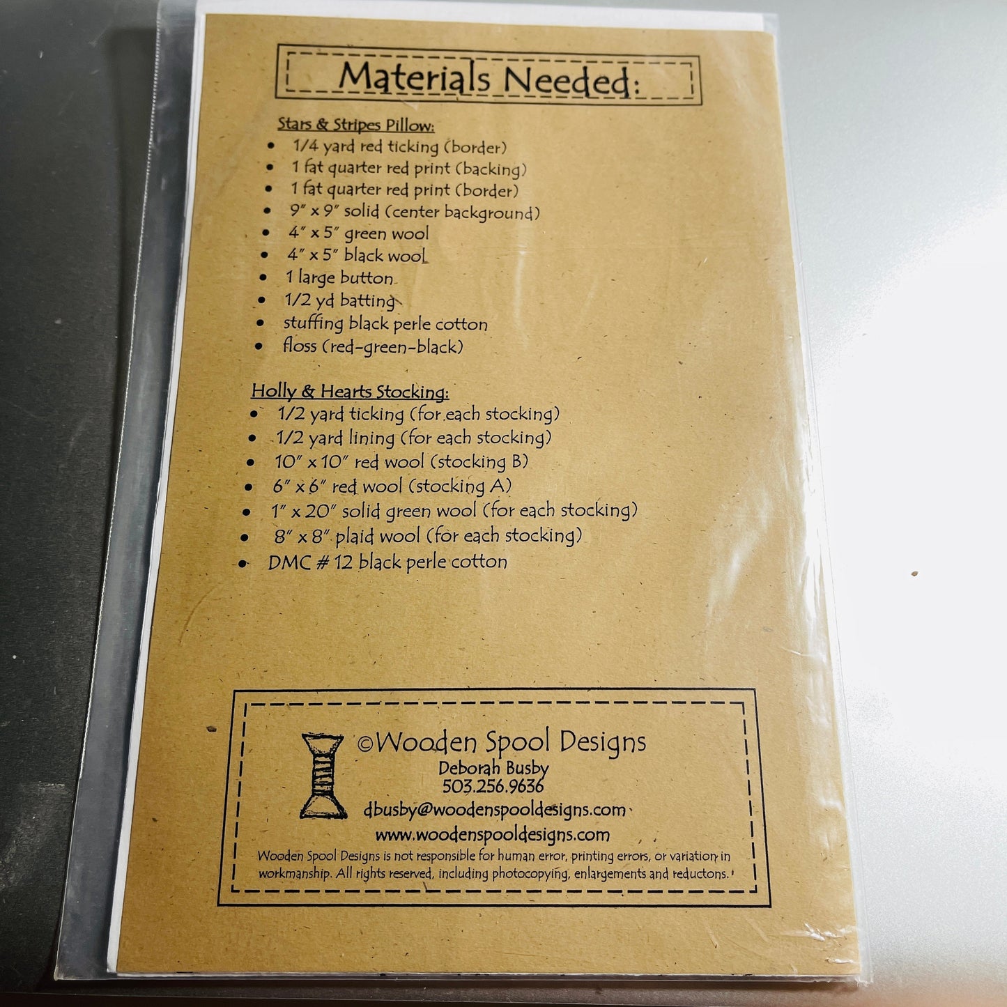 Wooden Spool Designs, Holly & Hearts, wsd #138, Wall Applique', Sewing Design Pattern