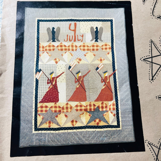 Patriotic, Set Of 4, Vintage Quilt Pattern, See Descriptions For Details*