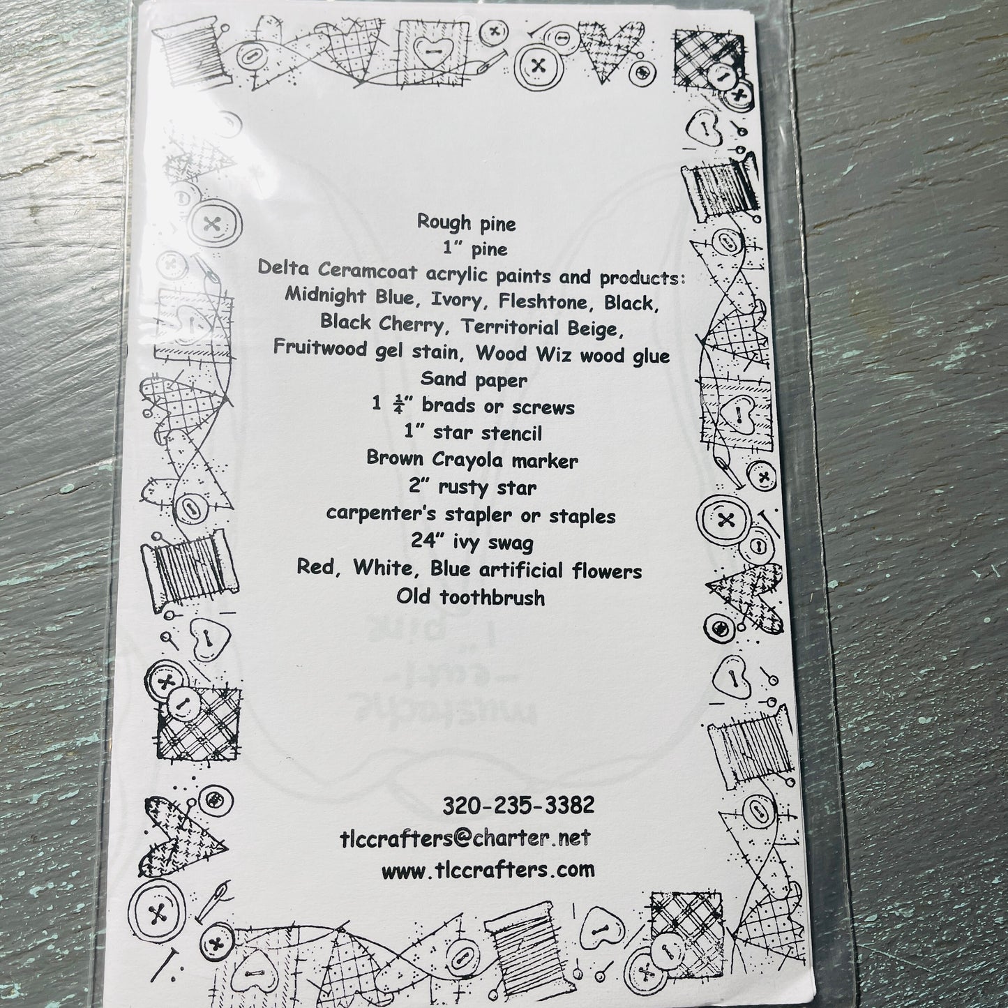 TLC Crafters, Uncle Sam Planter, Vintage Painting Pattern