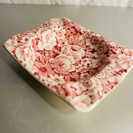 Rosalie Empire England Porcelain Miniature Ashtray Vintage Decorative Collectible