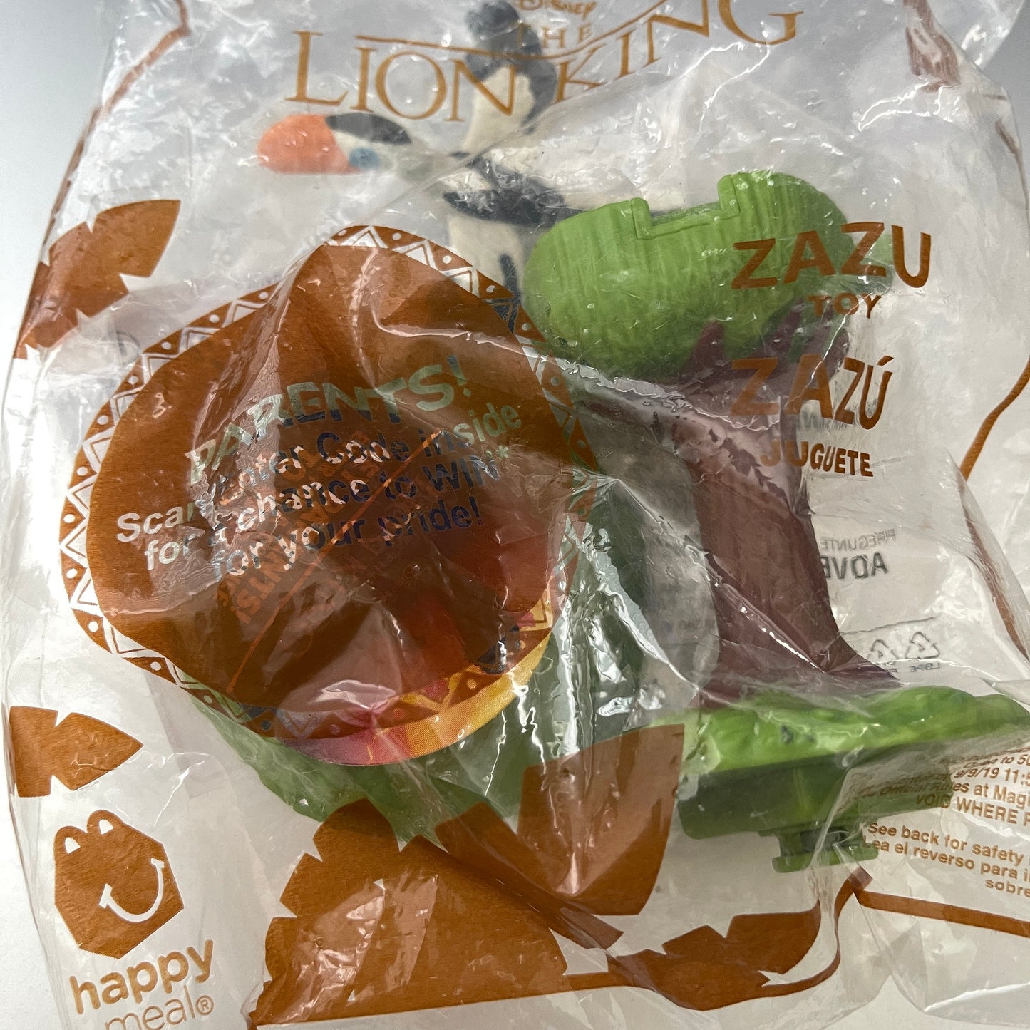 Disney's Lion King, Zazu, McDonalds Happy Meal Toy, Vintage Advertising Collectible