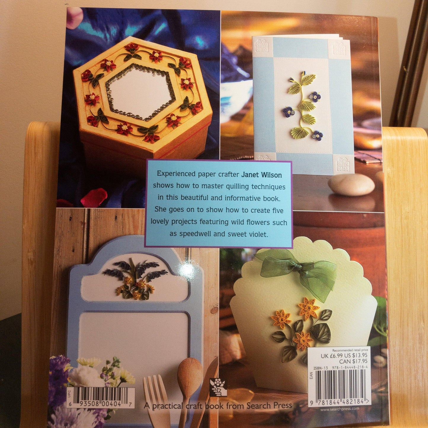 Quilled Wild Flowers, Janet Wilson, Quilling Techniques, Softcover Book