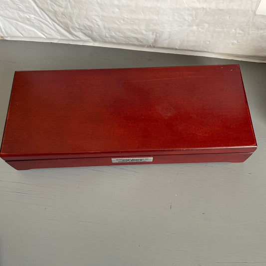 Bradford Authenticated, Velvet Lined Wooden Box with Magnetic Catch, Makes A Great Jewelry/Keepsake Box