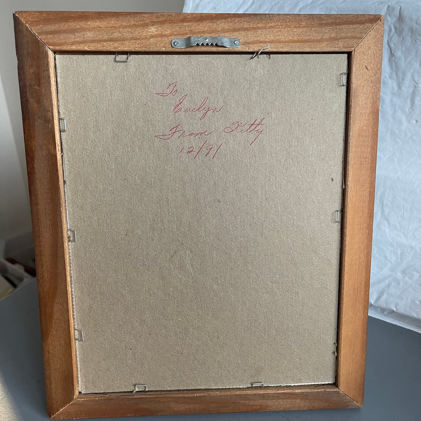 Moose Wading in a Stream Finished & Framed Cross Stitch Picture Beautiful Cottagecore Decor