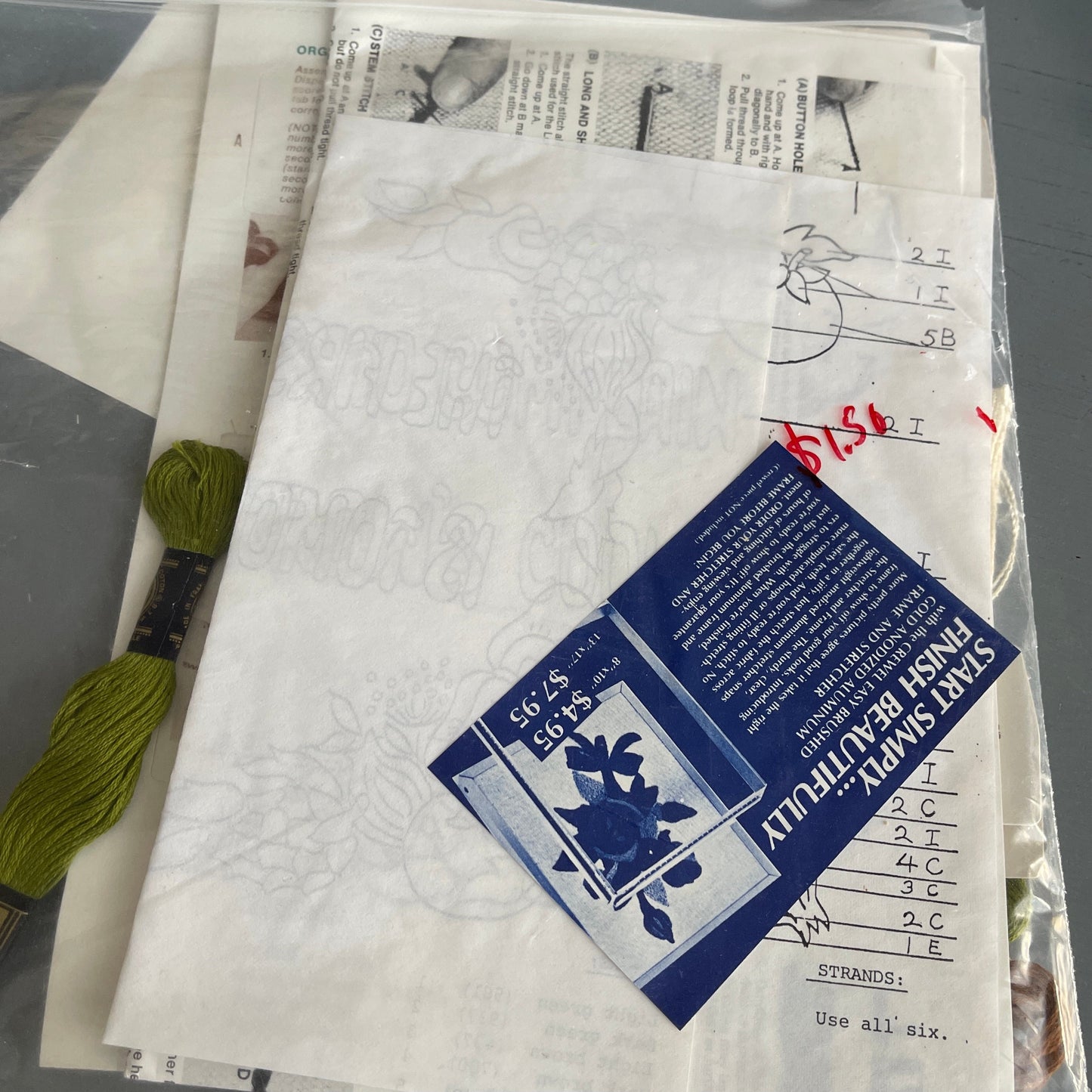 Tomato Sample "The First To Complain Is Tomorrow's Cook" Vintage Embroidery Kit