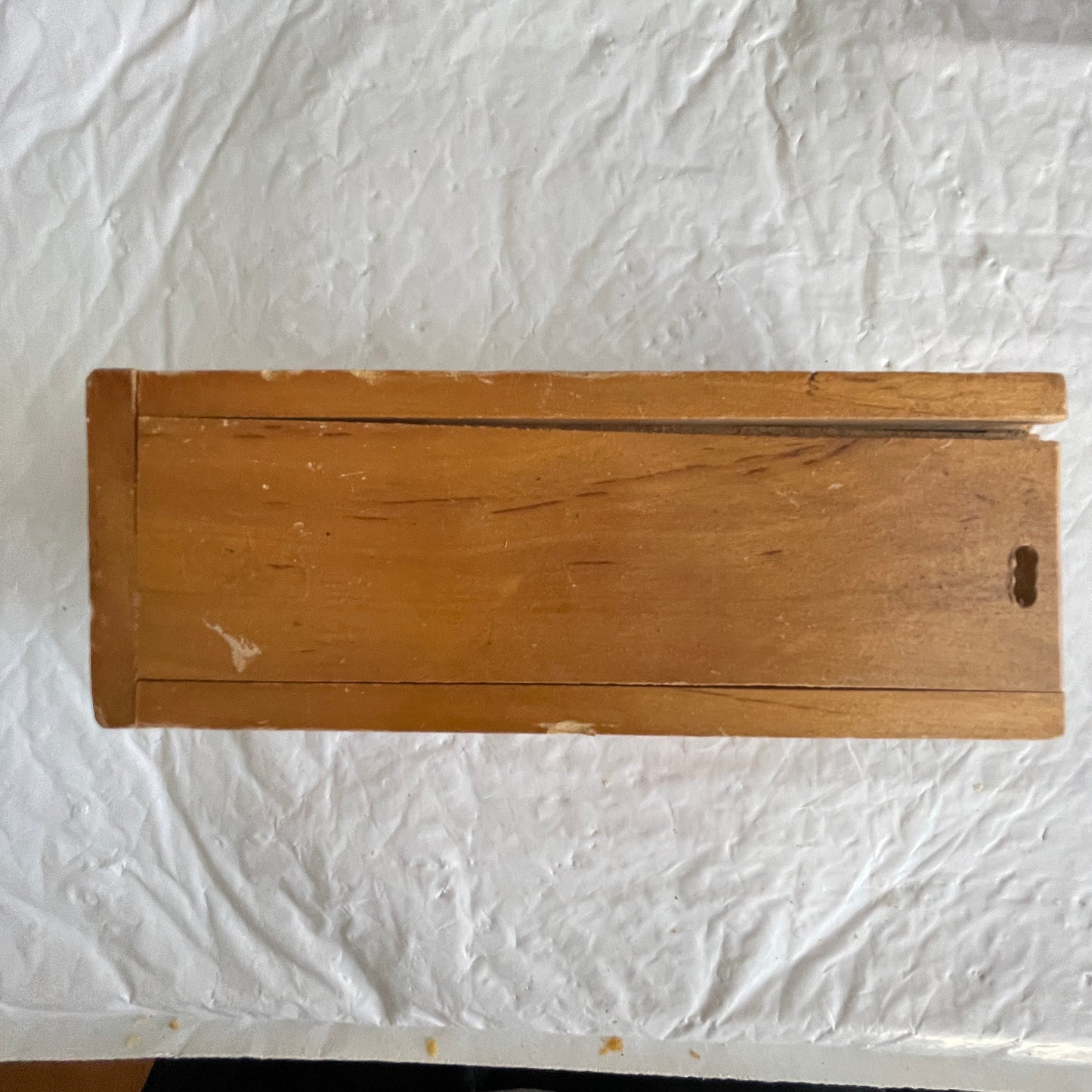 Antique Wooden with Metal BB weight Domino Set with Wooden Sliding Top Storage Box Collectible Game Sets*