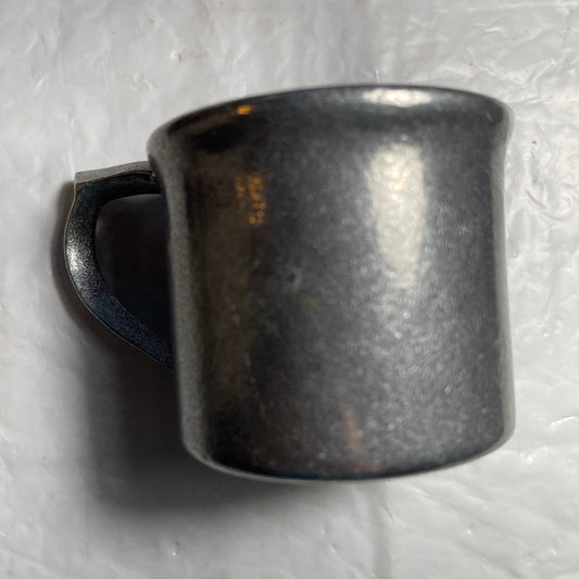 Pewter Child Size Mug Vintage Collectible Serving Ware 2.5 By 3 inches