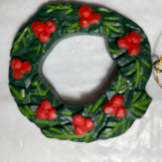 Wooden Wreath Ornament Made In the Philippines