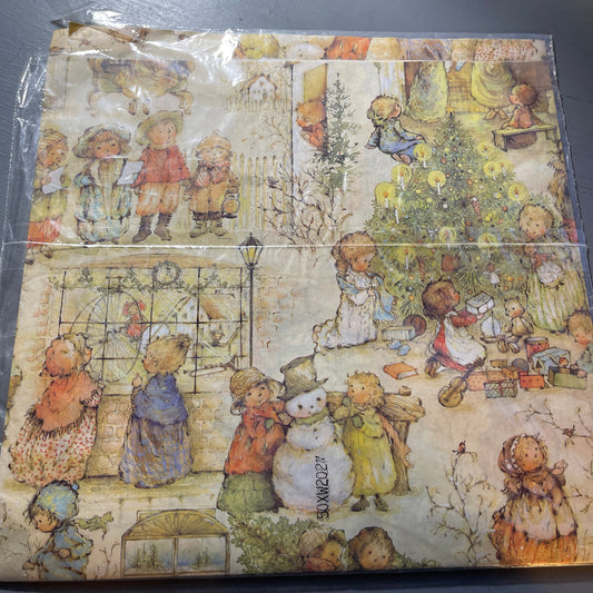 Gift Wrapping Paper Nice Vintage Choice Of Kid Christmas, Happy Birthday, Dad, Bird Happy Birthday or Floral See Variations