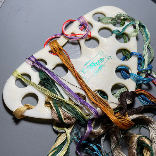 Better Homes & Gardens Heart Shaped Embroidery Floss/Yarn Palette with Floss Included As Shown In Pictures