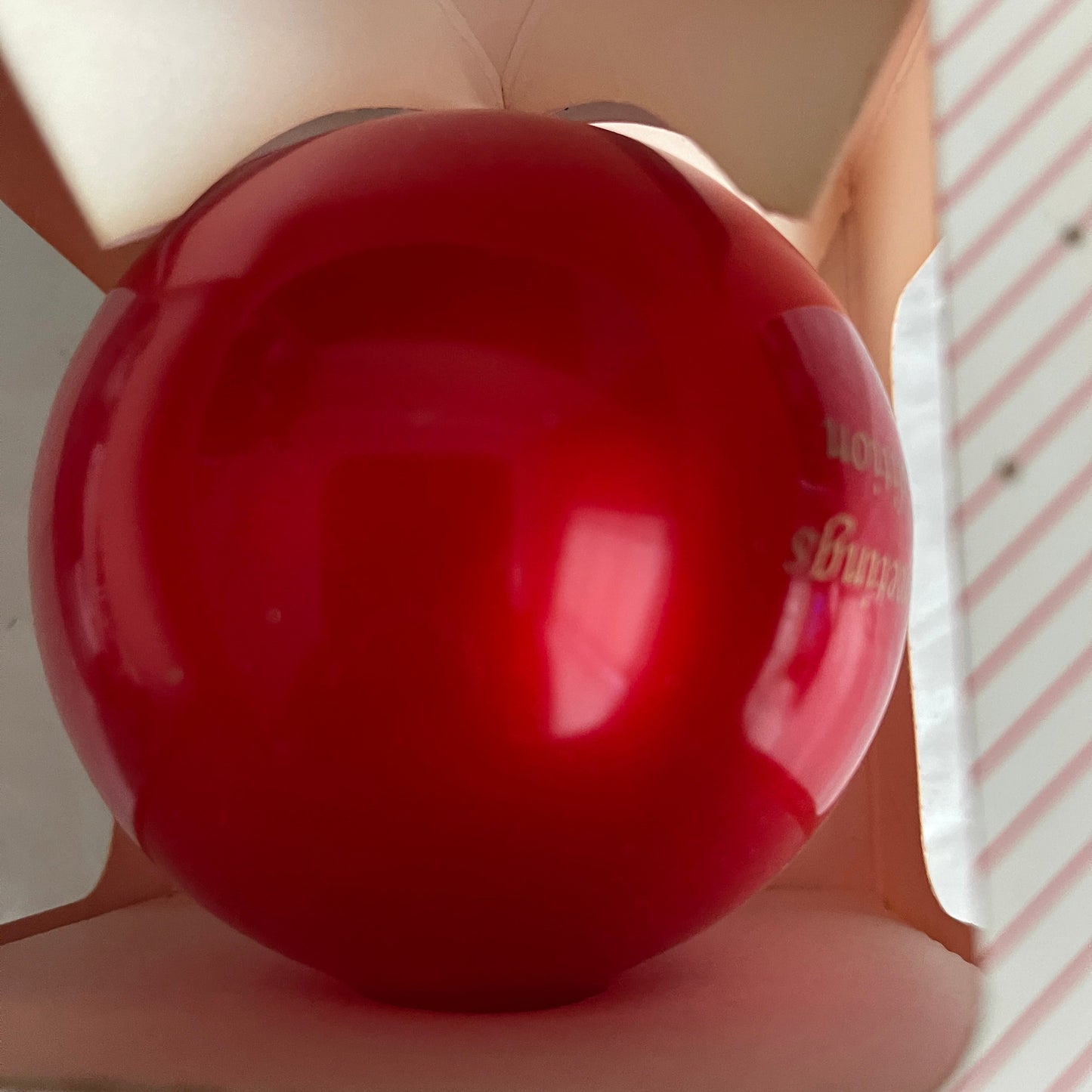 The South Carolina State House Red Glass Ball Ornament