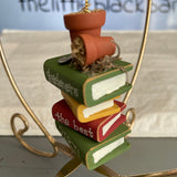 Gardners Know The Best DIRT! Stack Of Books Christmas Ornament