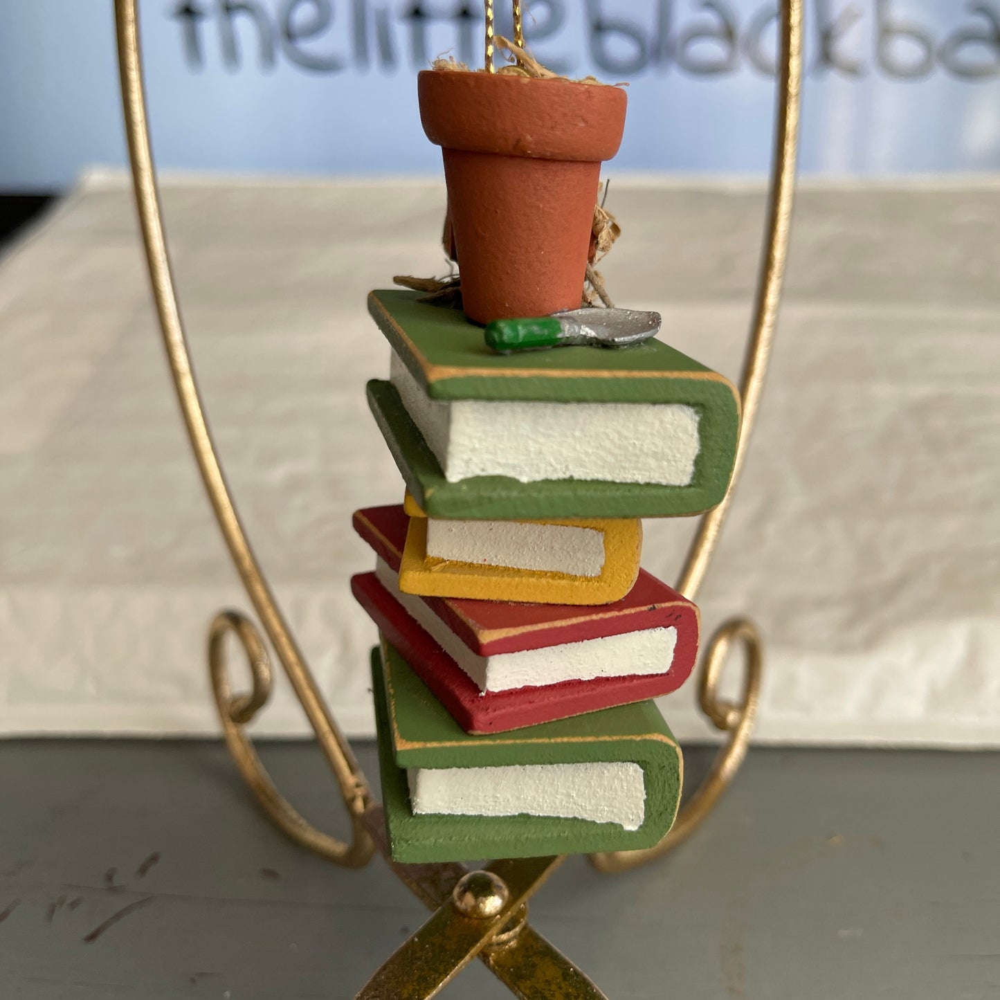 Gardners Know The Best DIRT! Stack Of Books Christmas Ornament