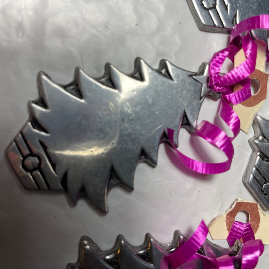 Pewter Wilton Columbia Set Of 4 Christmas Tree Ornaments