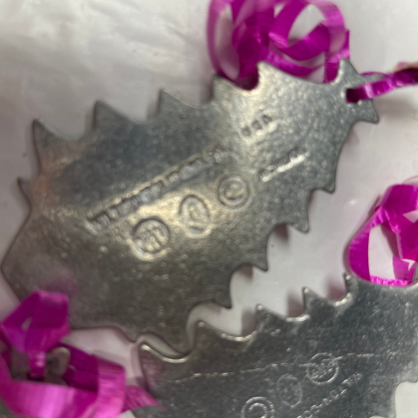 Pewter Wilton Columbia Set Of 4 Christmas Tree Ornaments