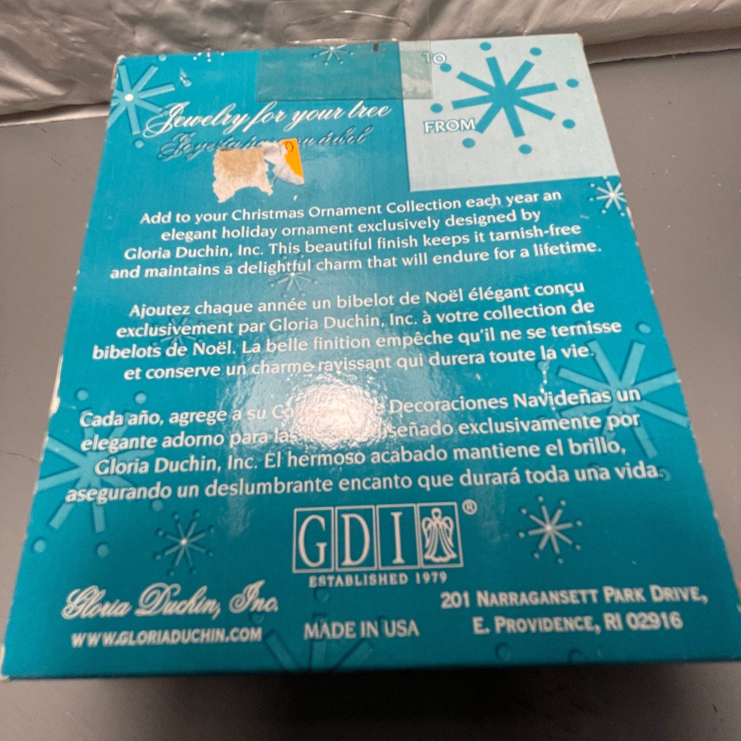 Pewter Santa Clause With Swarovski Crystal Buckle Jewel Gloria Duchin Christmas Ornament